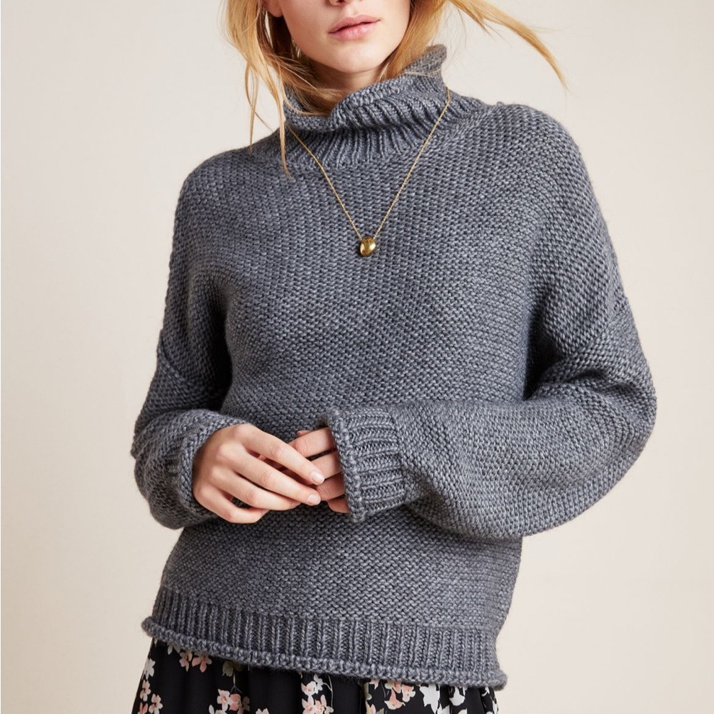 Anthropologie Lottie Textured Sweater
